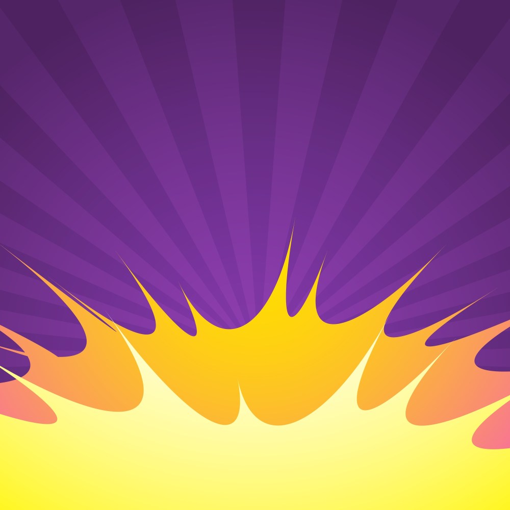 Purple comic background with blast