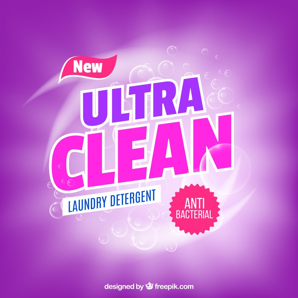 Purple detergent background