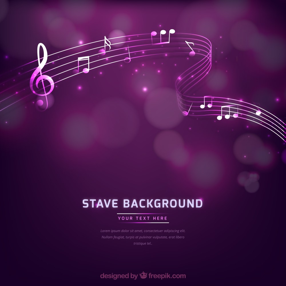 Purple music background