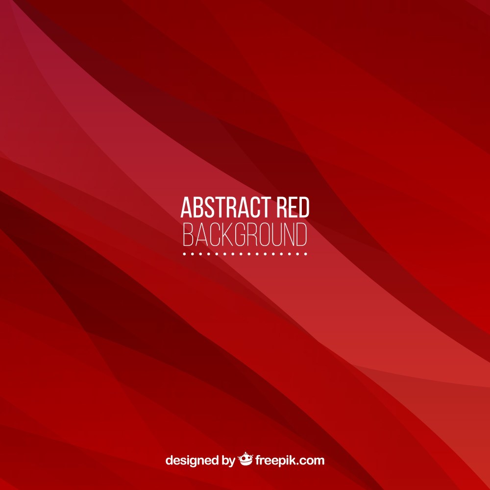 Red background of abstract shapes