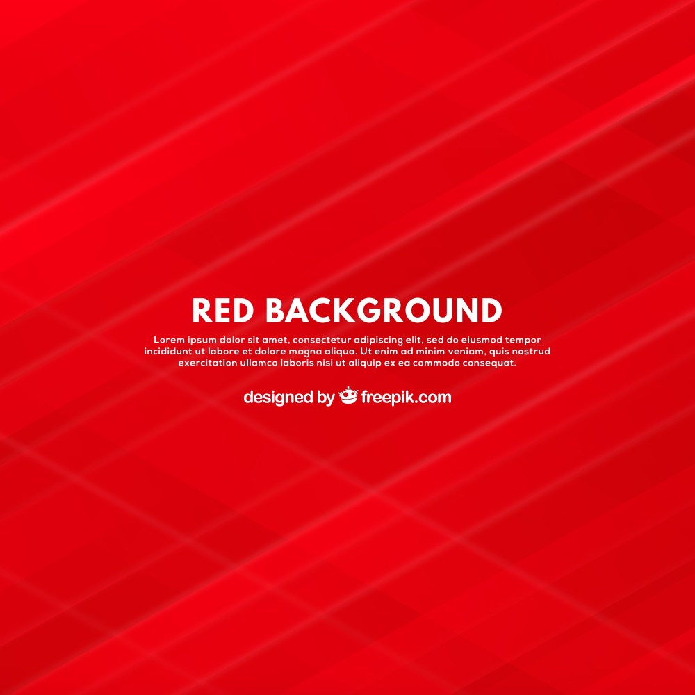 Red background with elegant lines