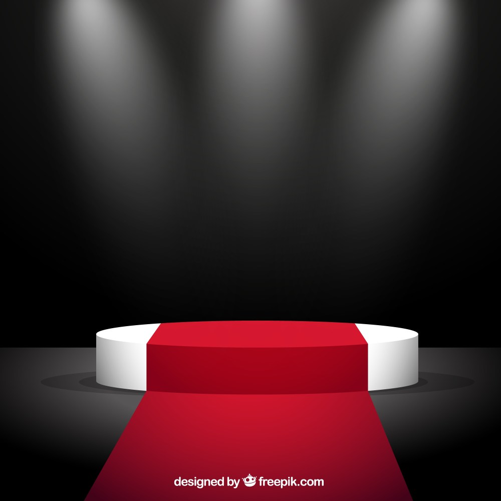 Red carpet and stage