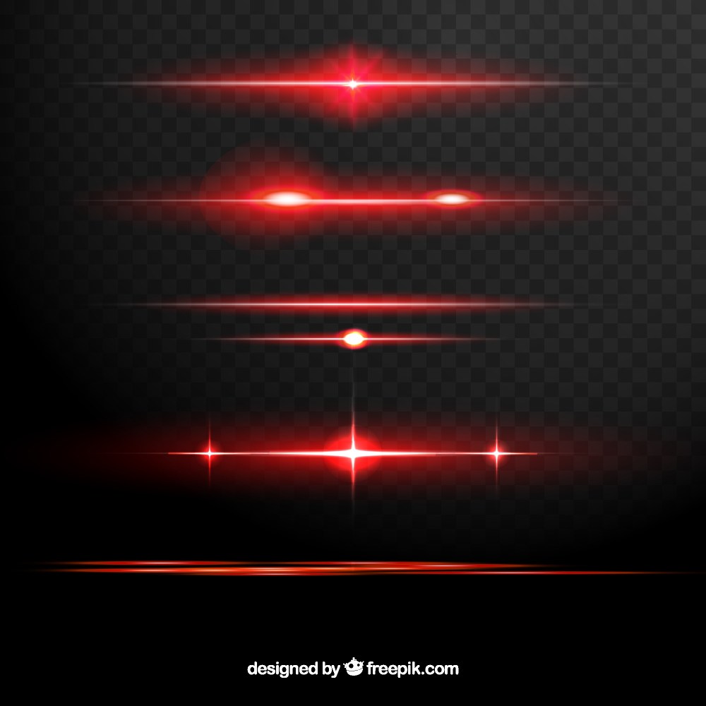 Red lens flare dividers collection