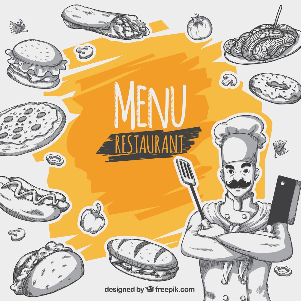 Restaurant menu background