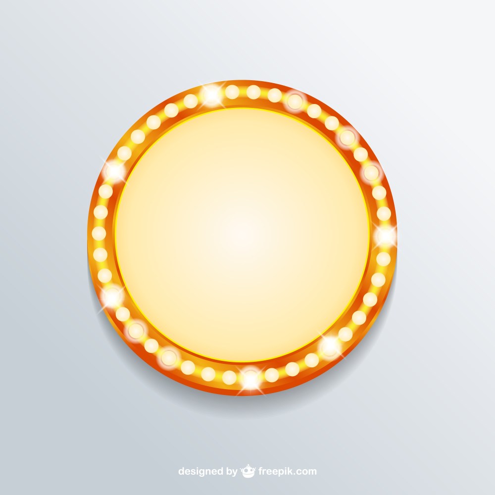 Retro light banner