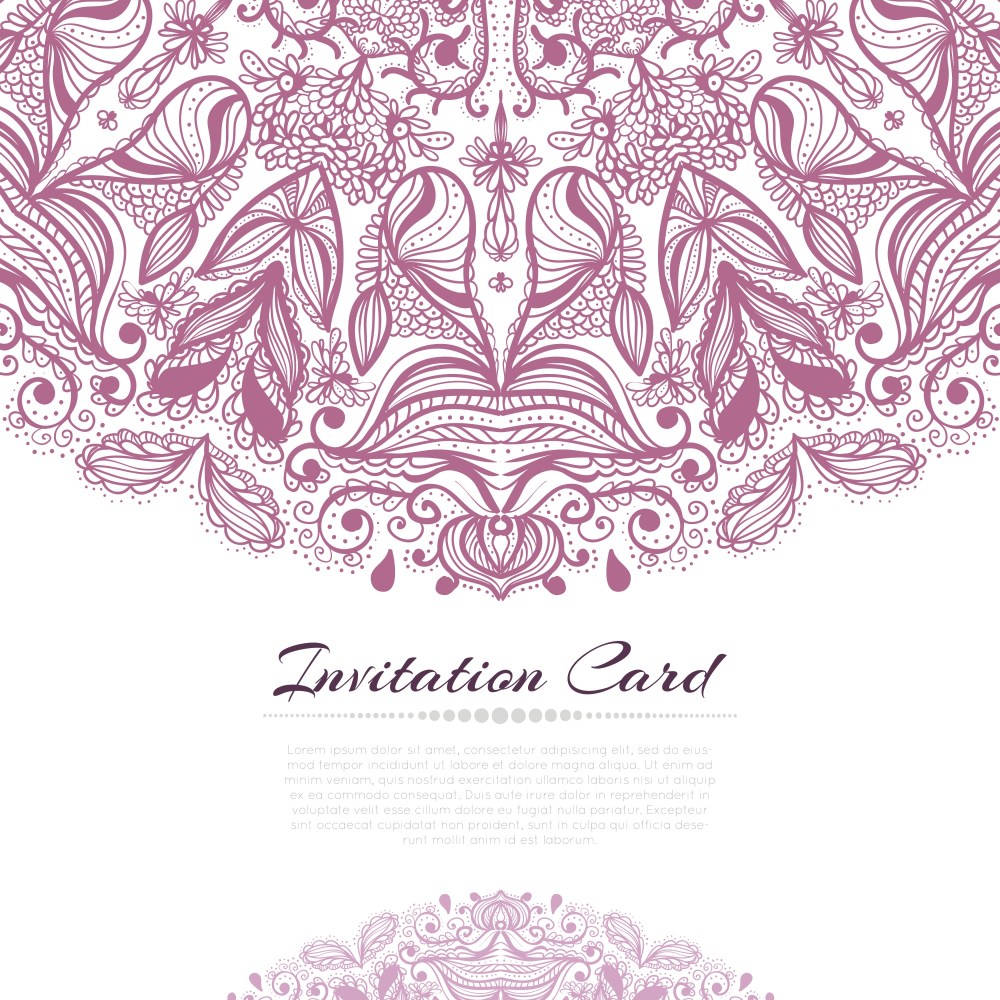rose invitation