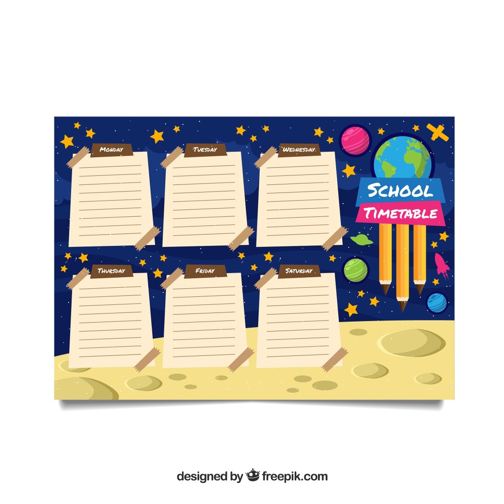 School timetable to organize