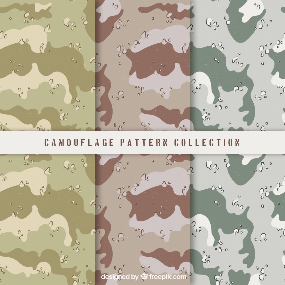 Set of abstract patterns in pastel tones