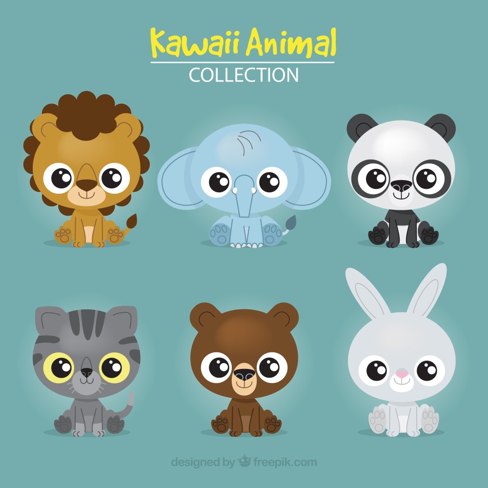 Set of lovely animals