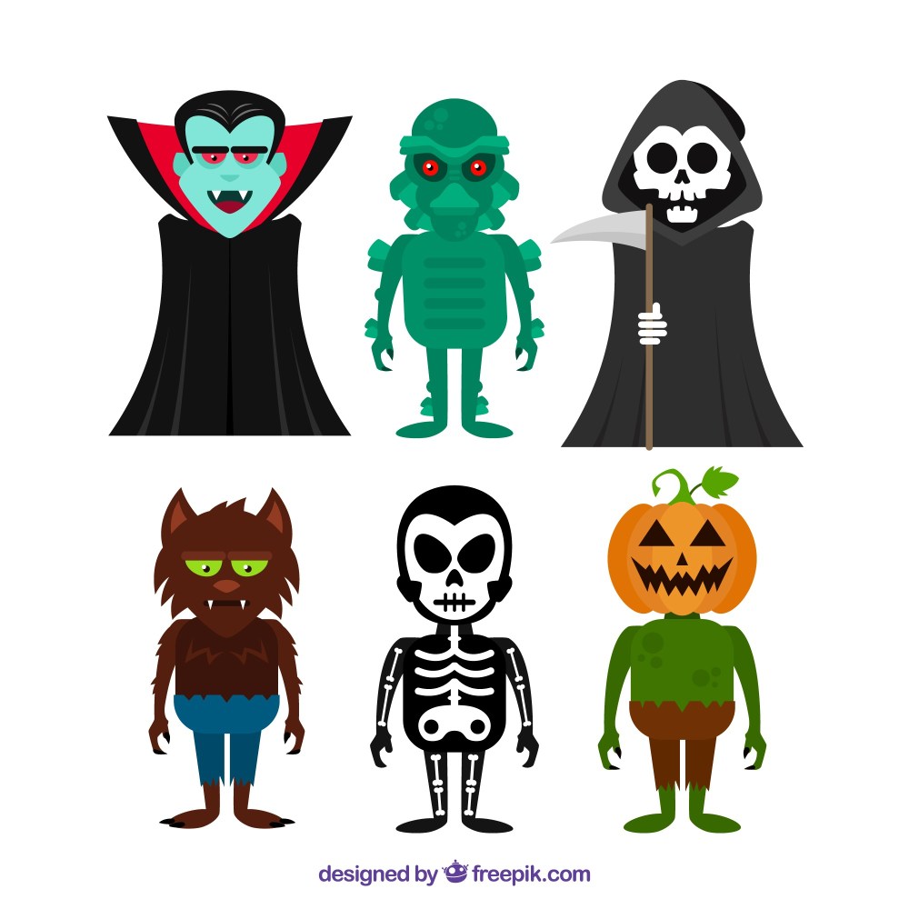 Several creepy characters