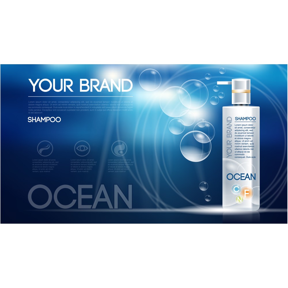 Shampoo background design