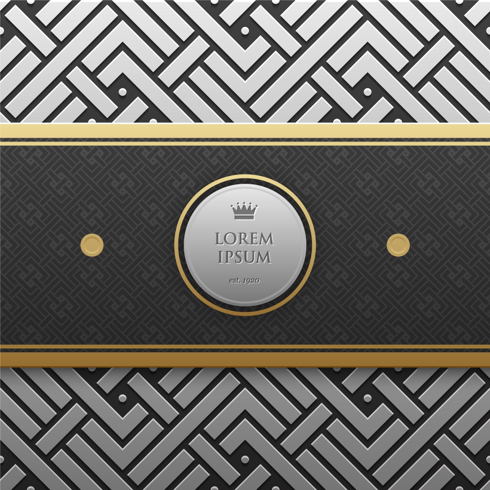 Silver geometric pattern background