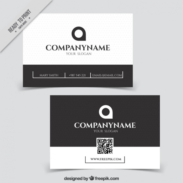 Simple company card 