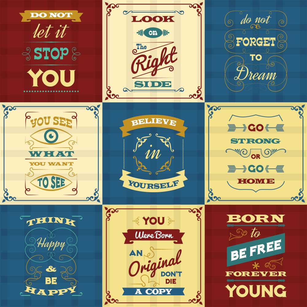 Slogan Typography Posters