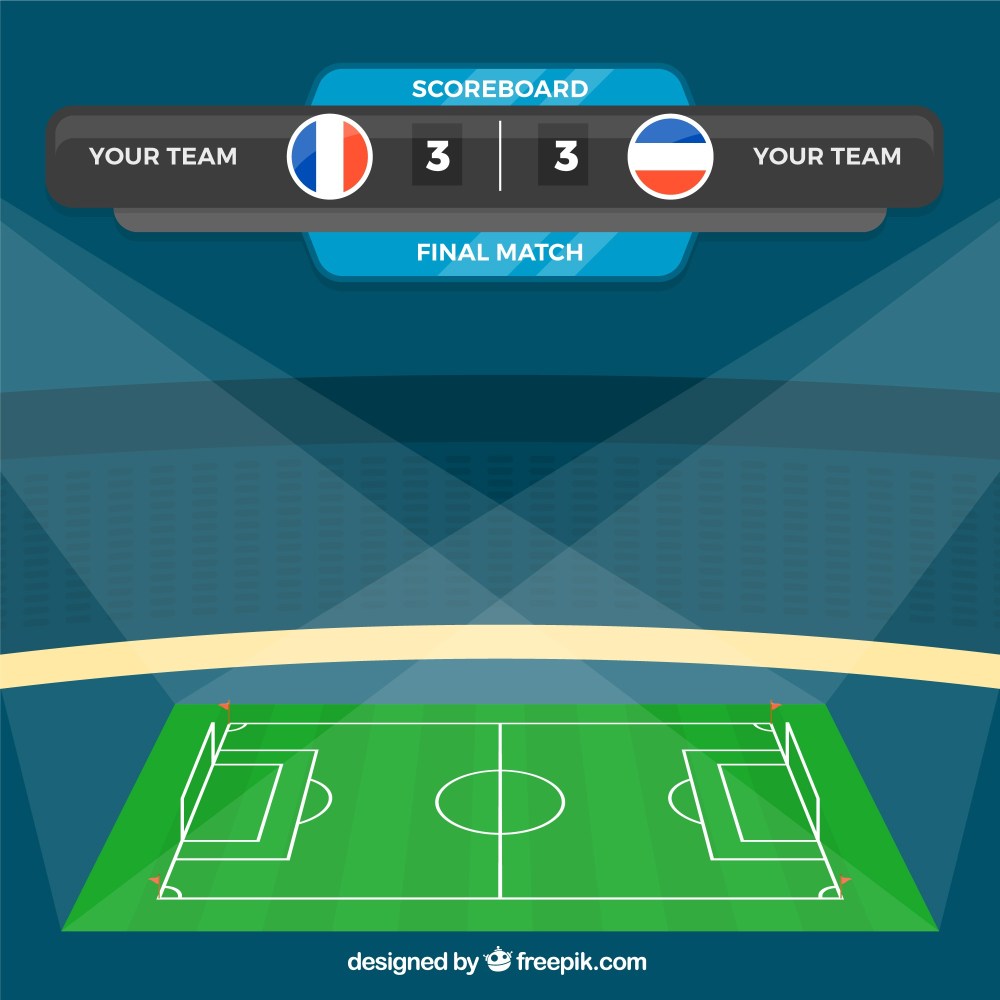 Soccer standing background