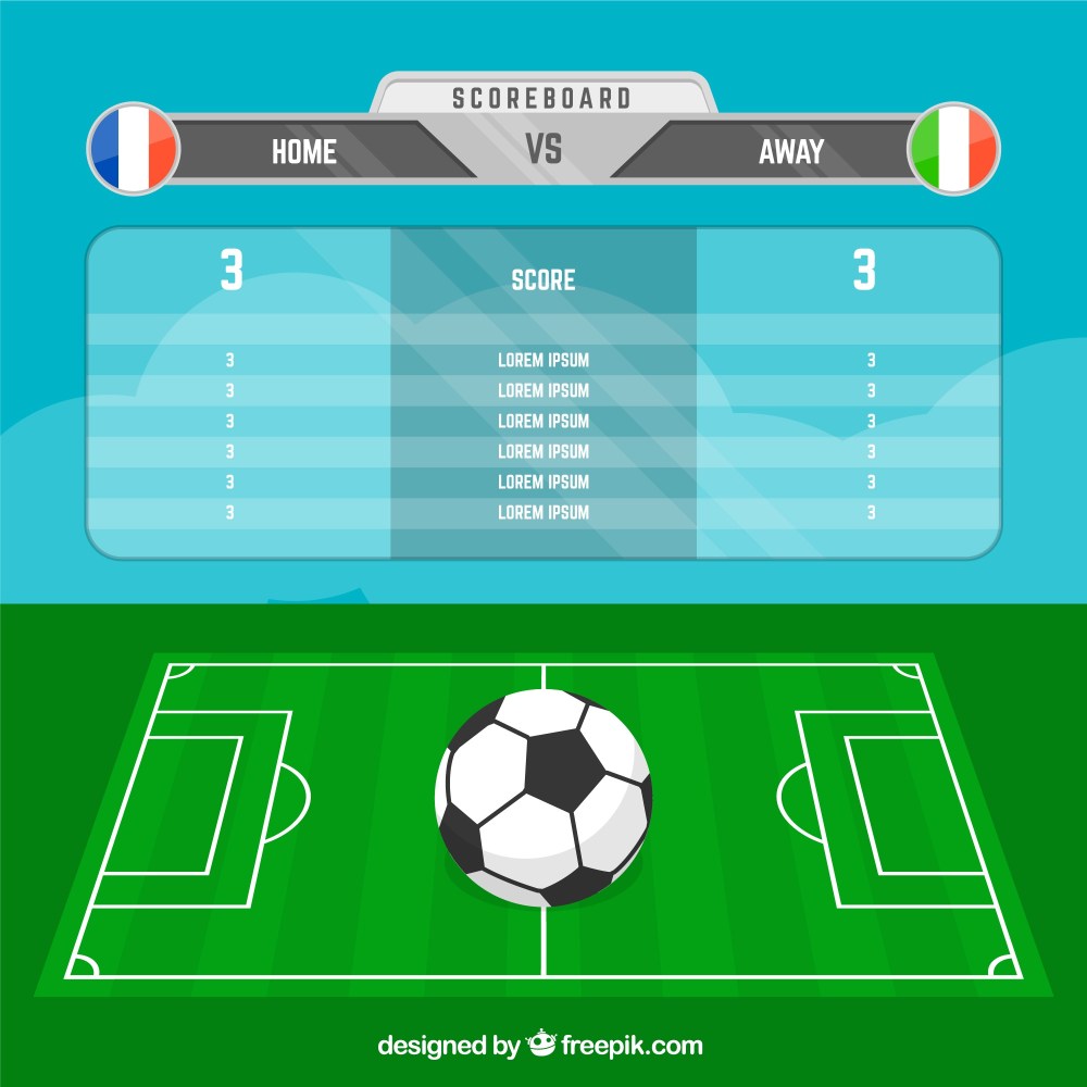 Soccer standing background