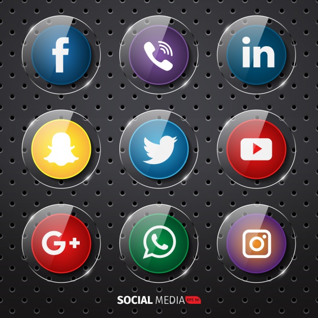 Social media buttons collection