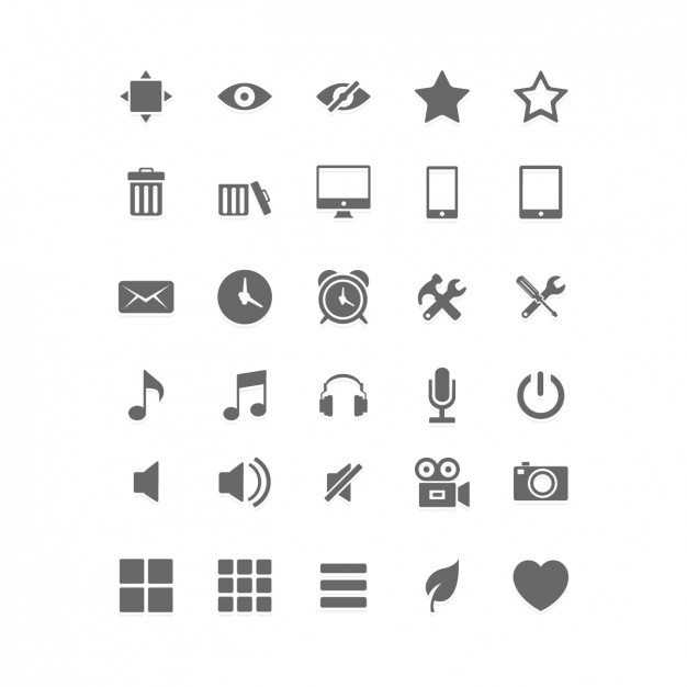 Social Media Flat Icon Set