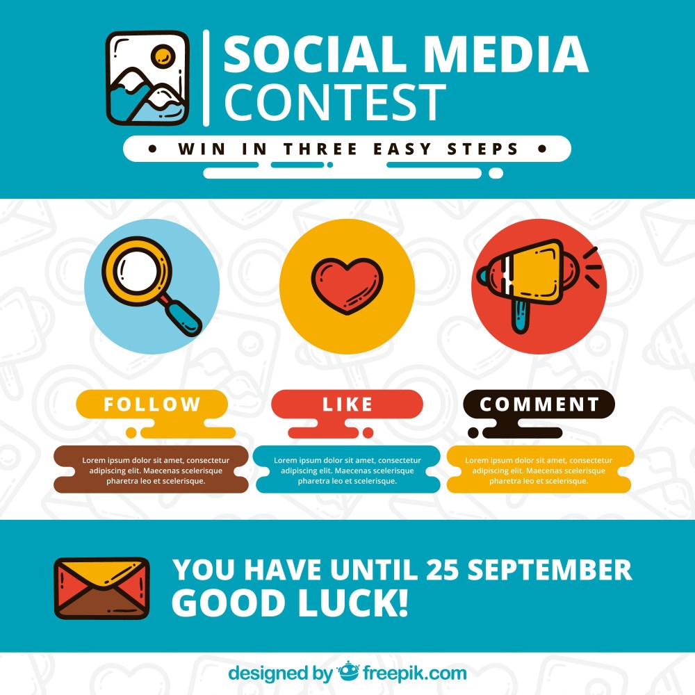 Social media giveaway conept