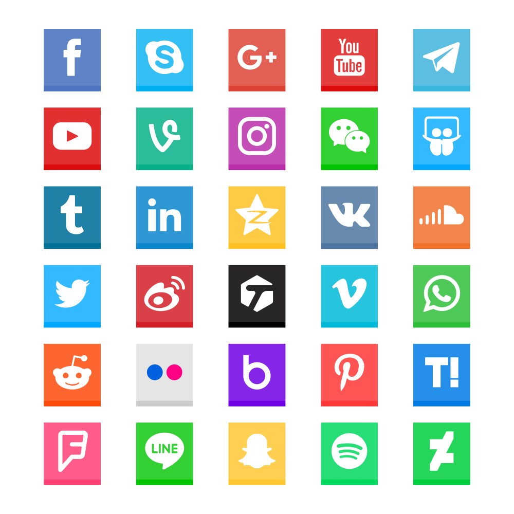 Social media icon collection