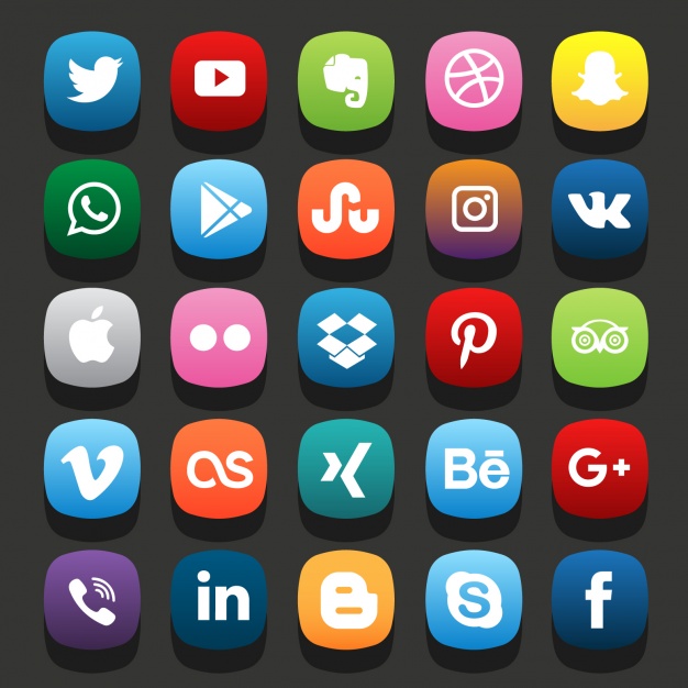 Social network icons collection