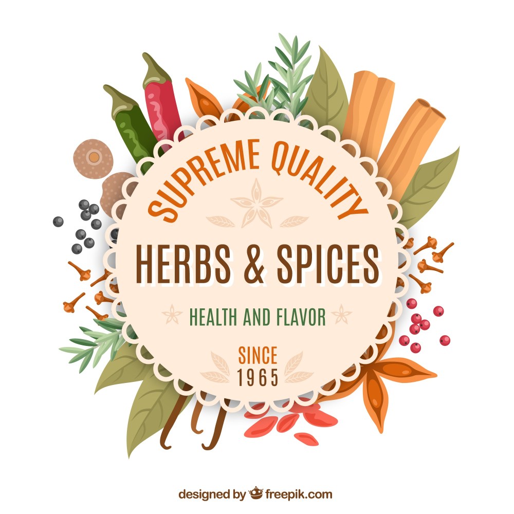 Spices shop emblem