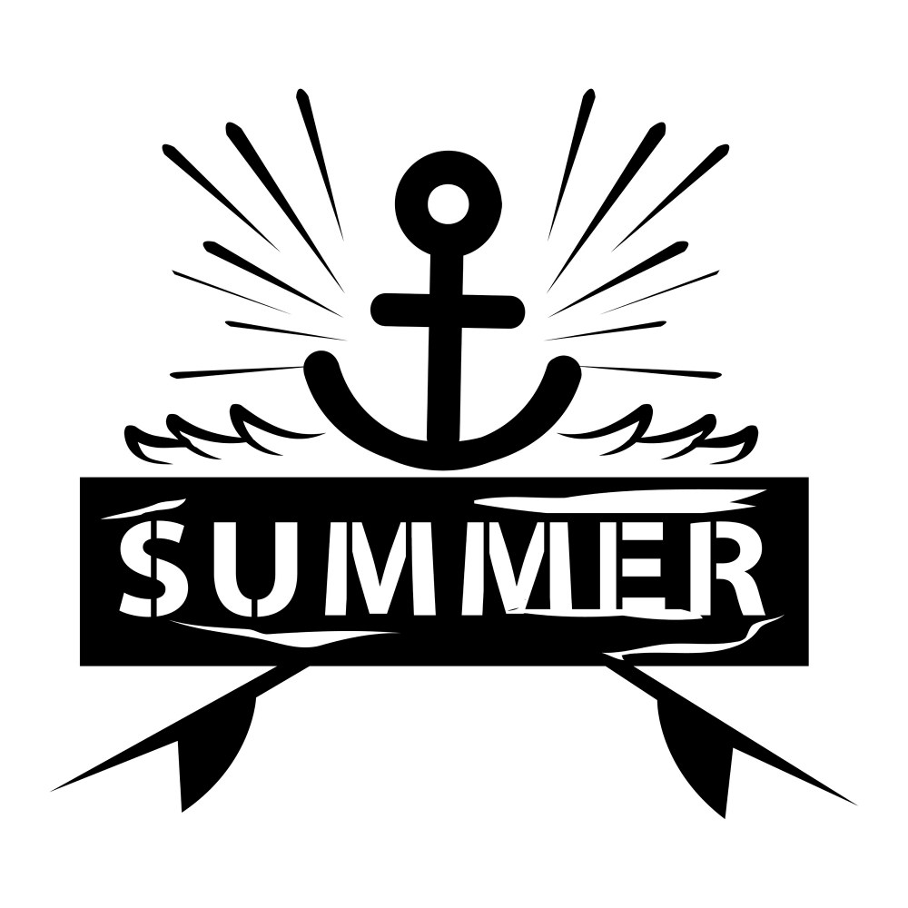 Summer and holiday typography illustration