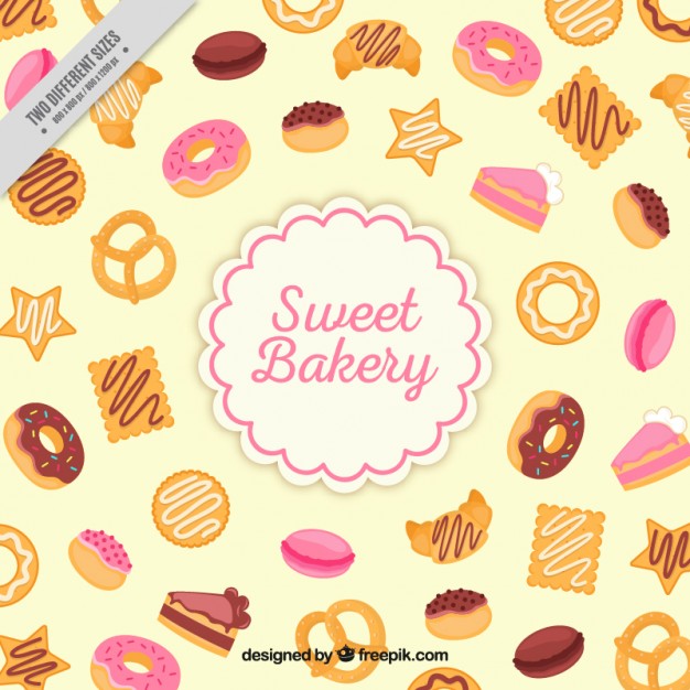 Sweet bakery background