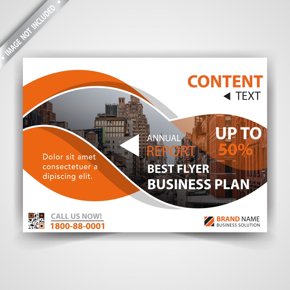 swirl flyer design template