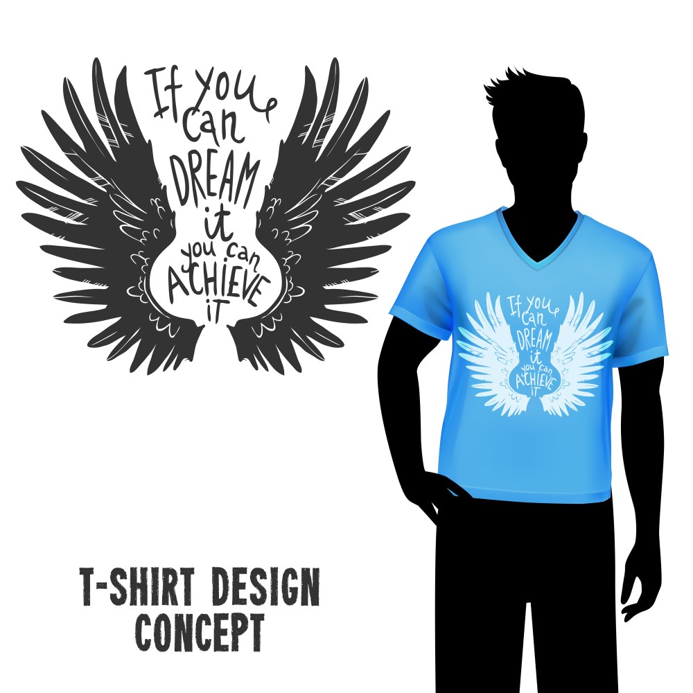 T-shirt Design With Lettering