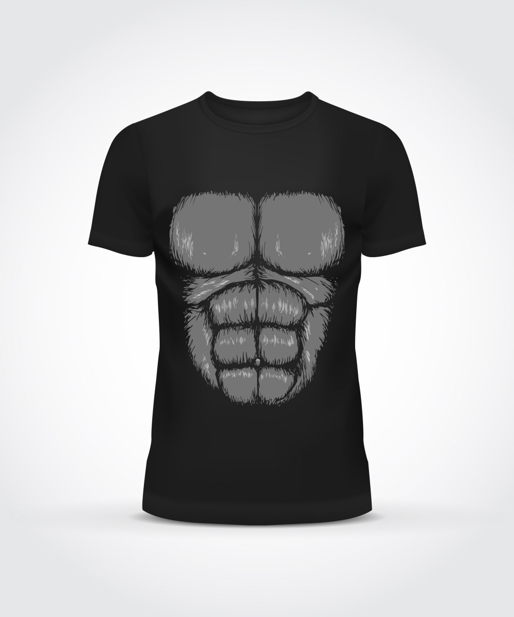 T-shirt gorilla design