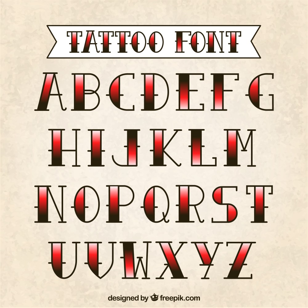 Tattoo typography