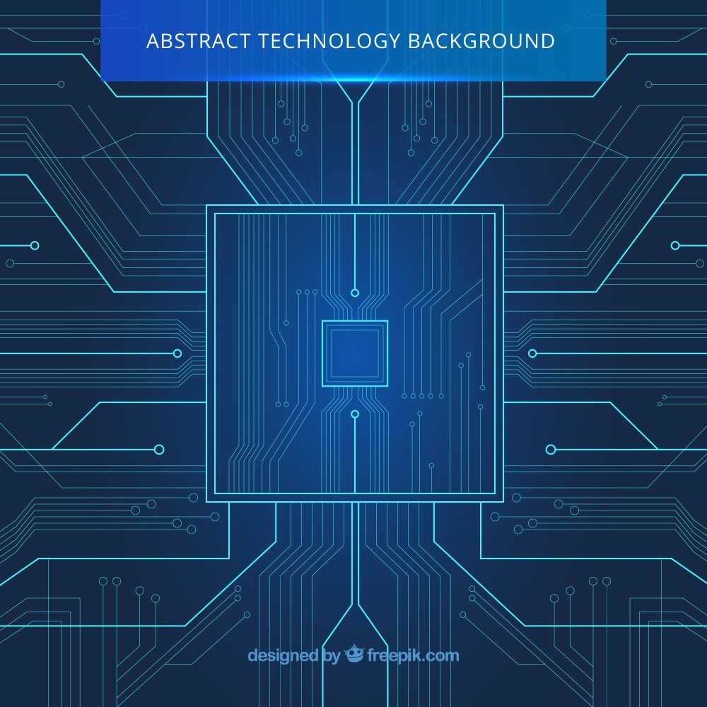 Technology background in abstract style