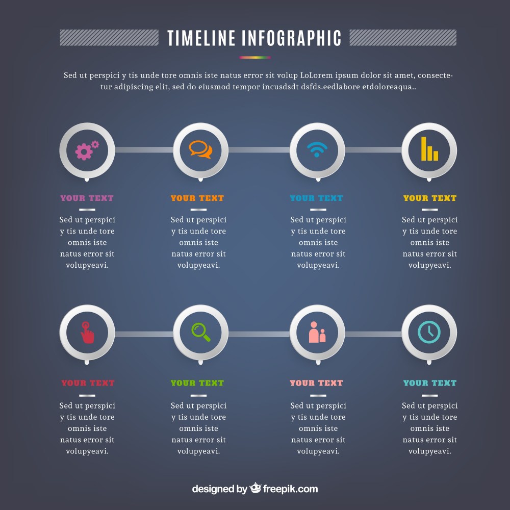 Timeline infographic template