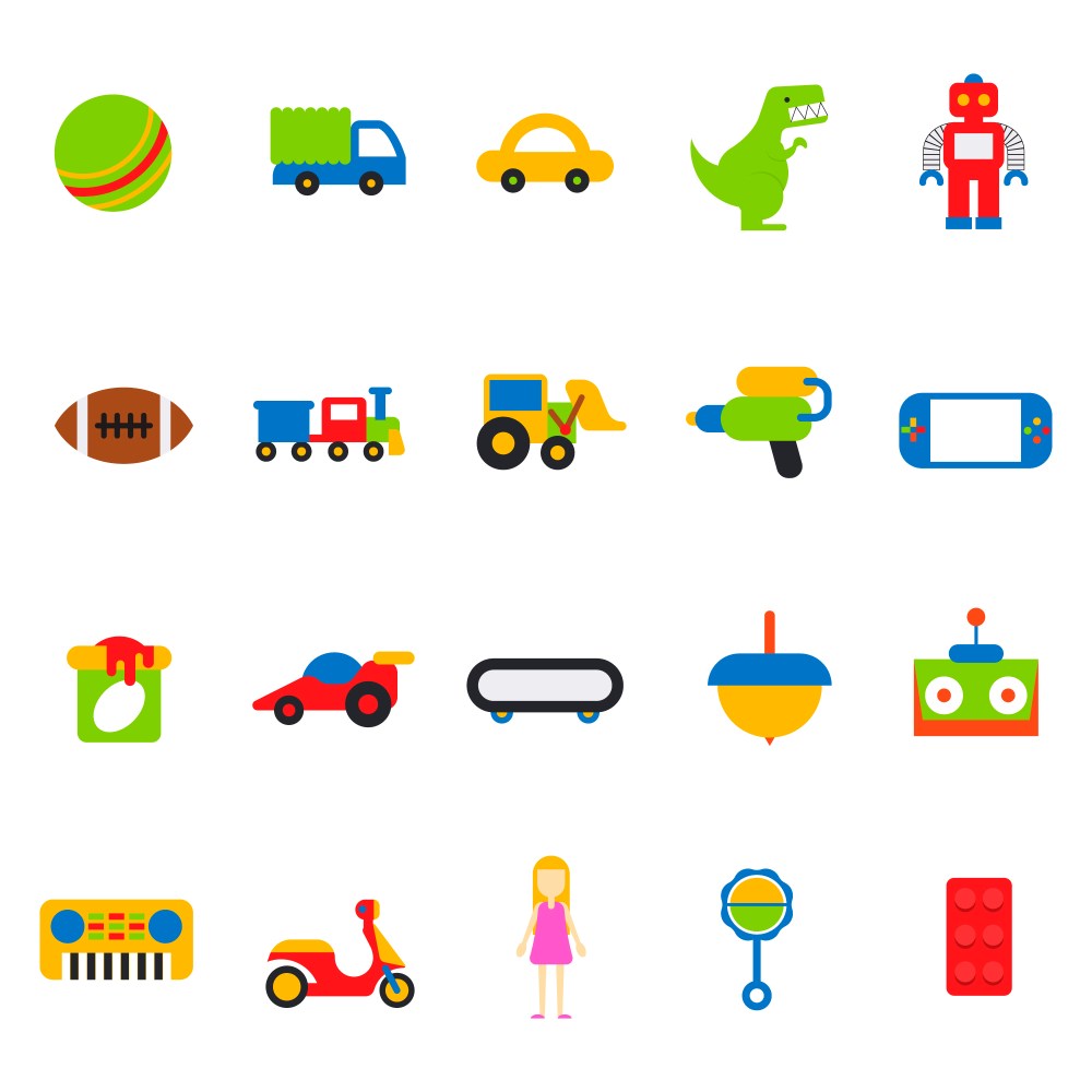 Toy icon collection
