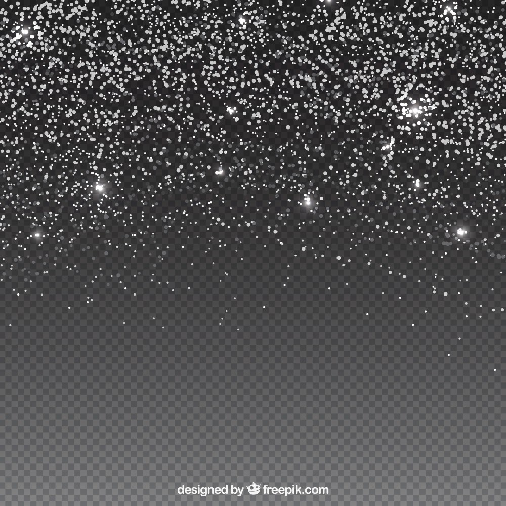 Transparent glitter background