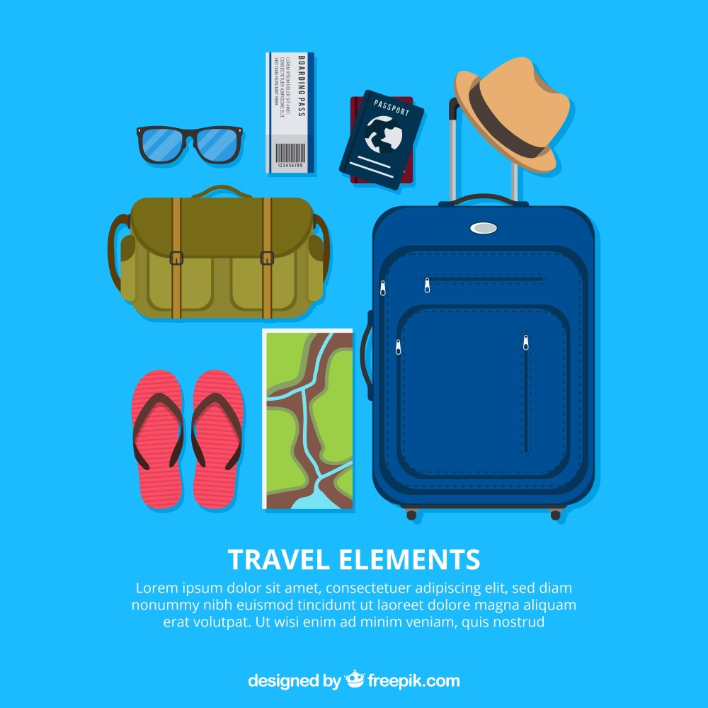 Travel elements background