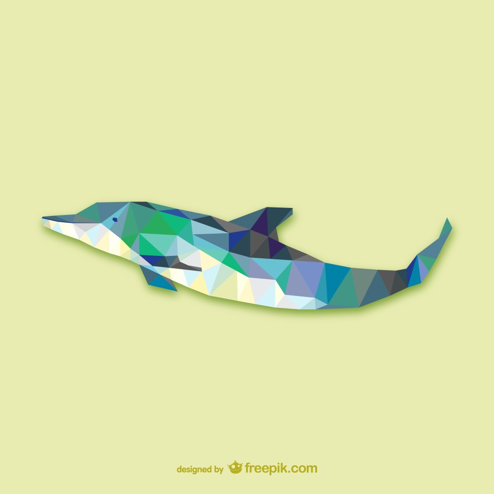 Triangle dolphin design 