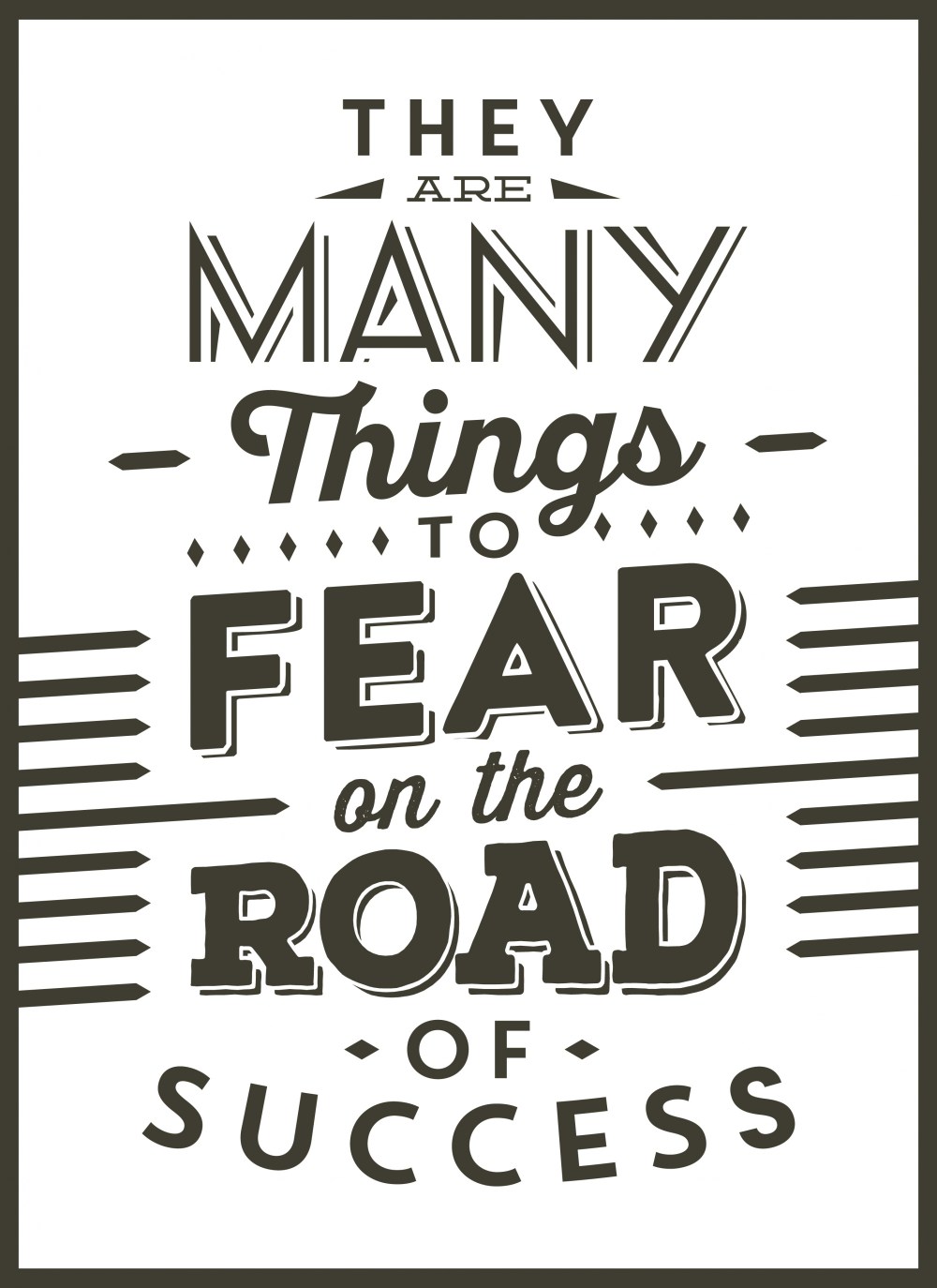 Typographic vintage quote