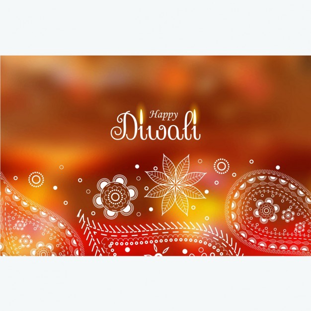 Unfocused diwali festival floral background 