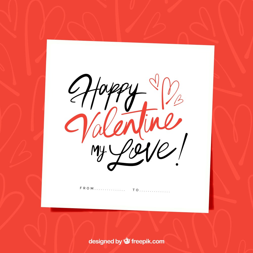 Valentine greeting card