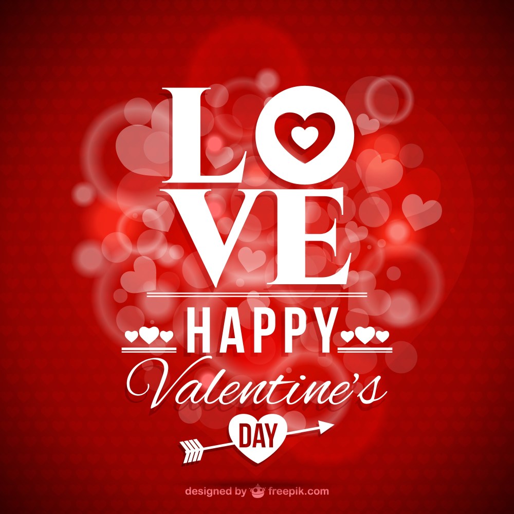 Valentine's Day romantic card