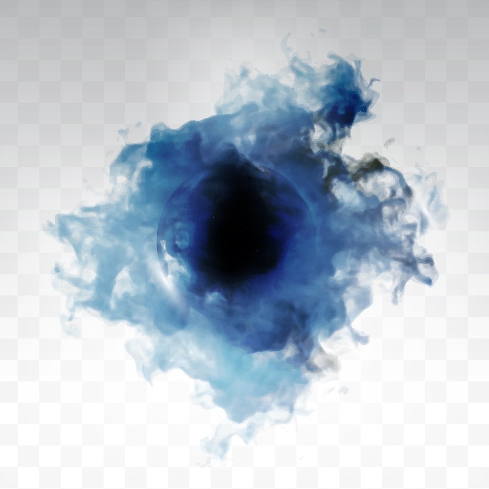 Vector blue cloud.