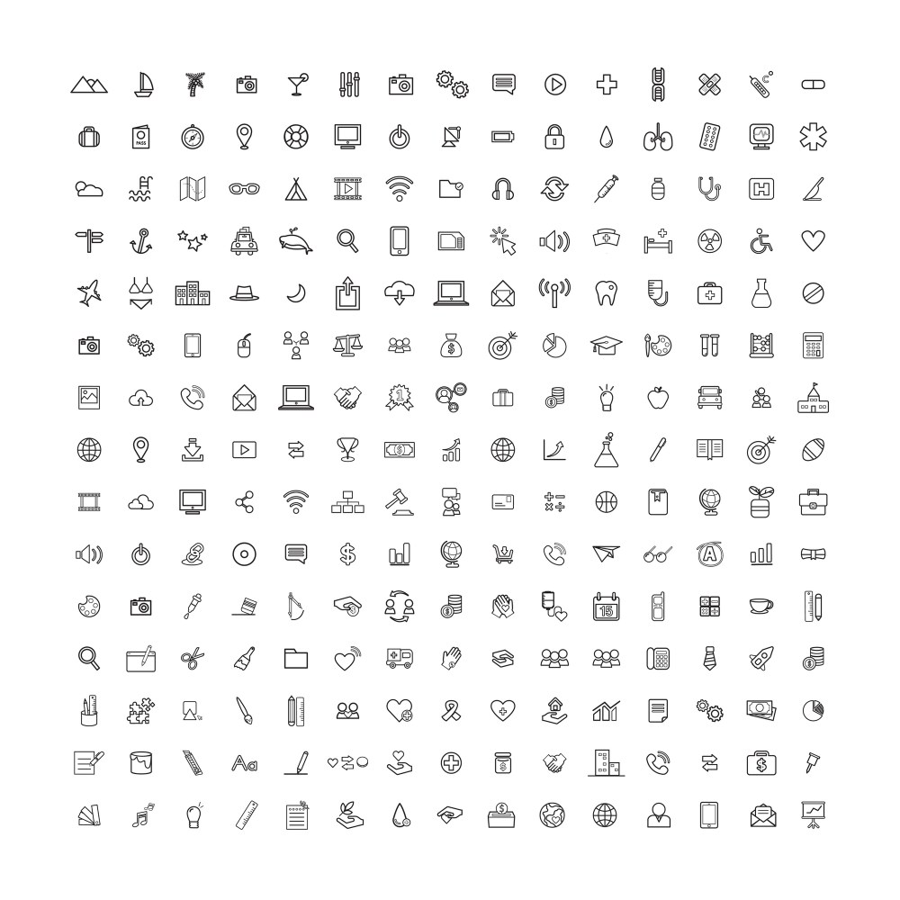 Vector Illustration UI Universal Icon Concept