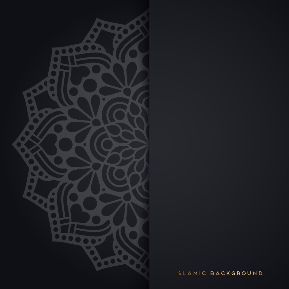 Vector luxury wedding invitation with mandala