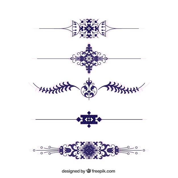 Victorian borders set