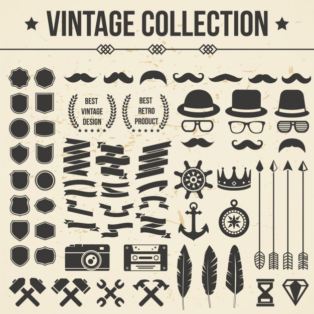 Vintage icons collection