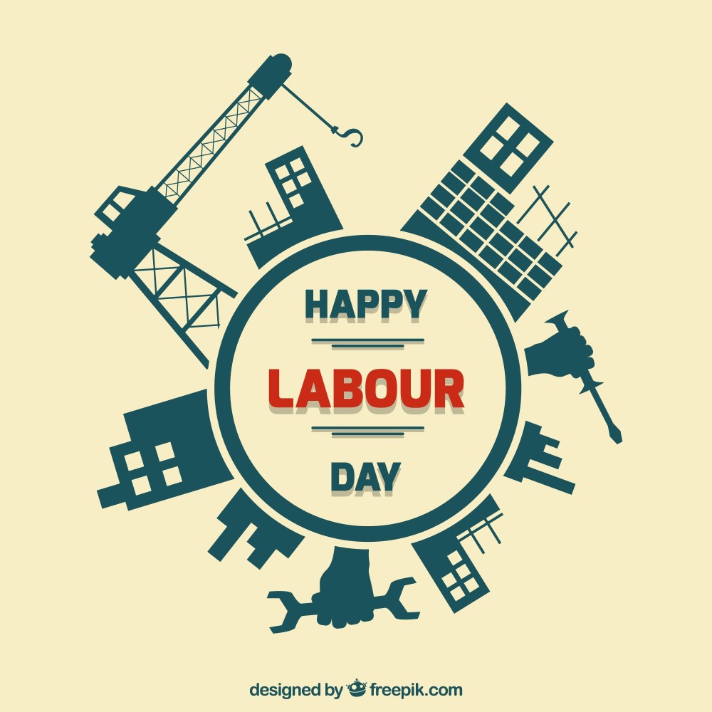 Vintage labor day background