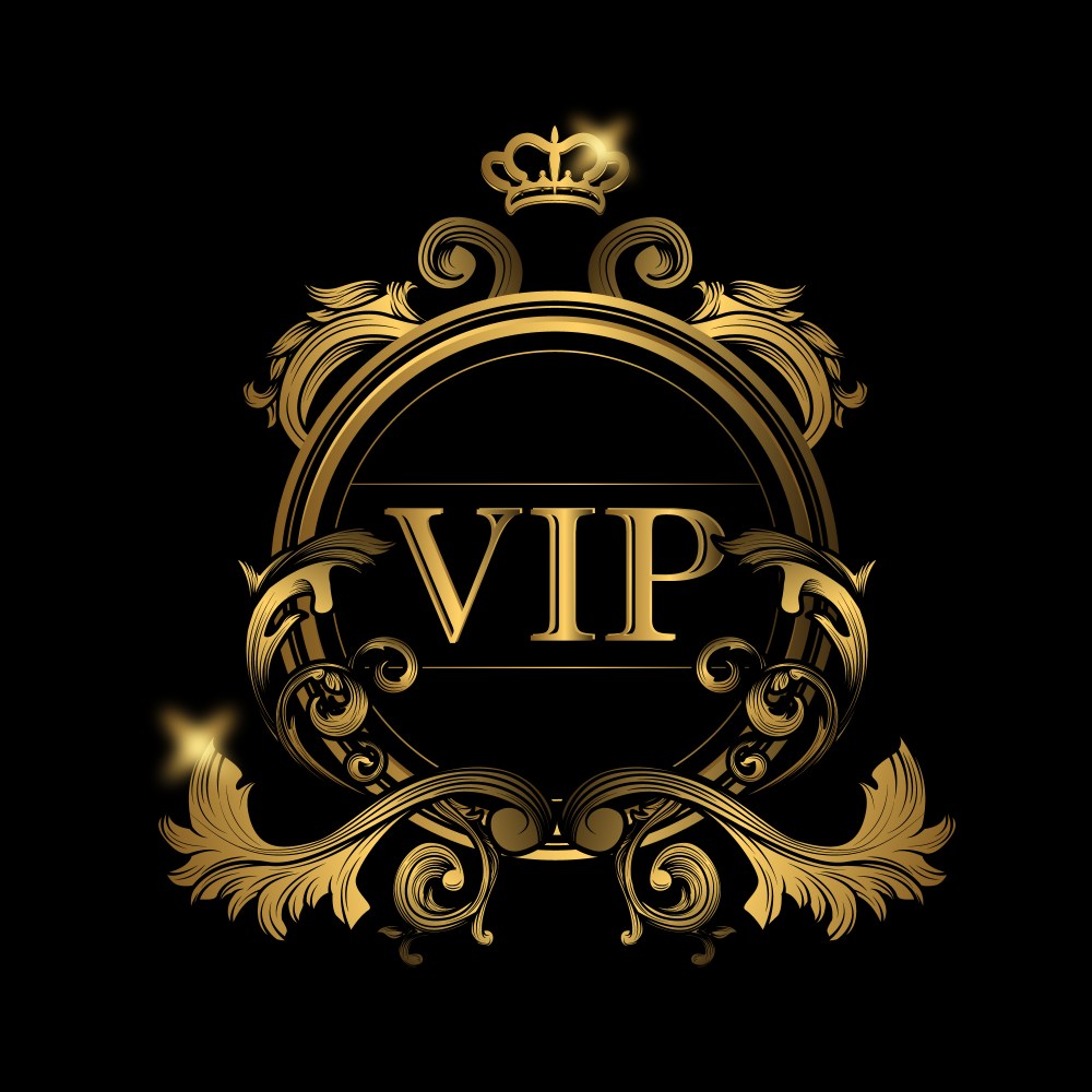 Vip golden logo