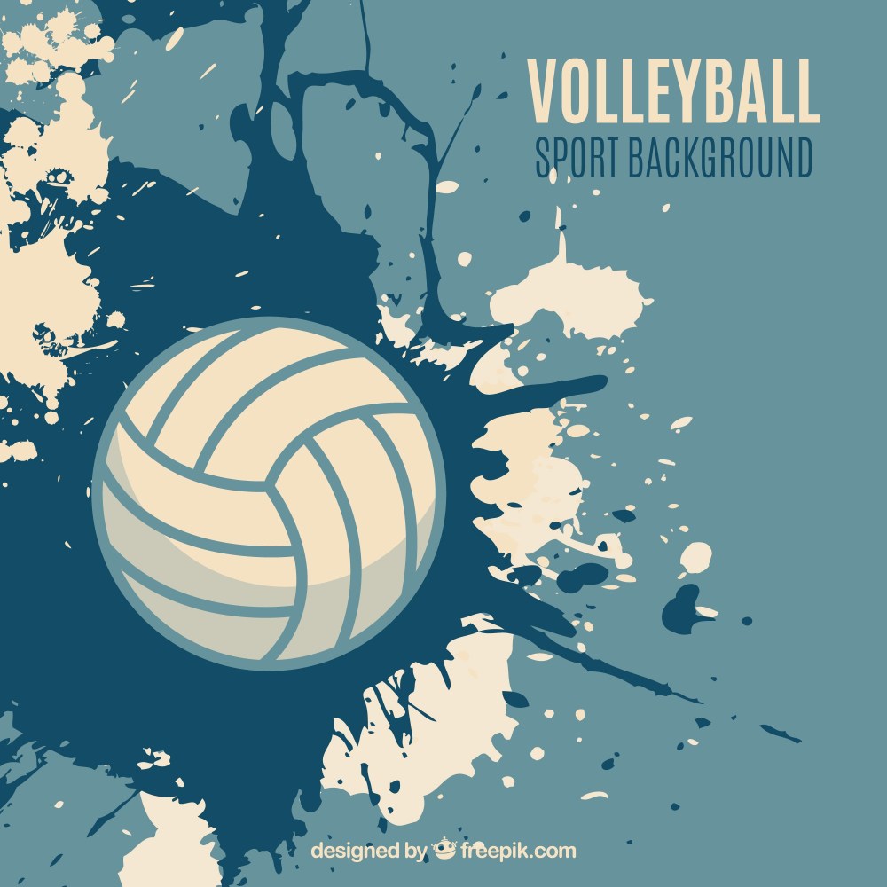 Volleyball Splatter Background